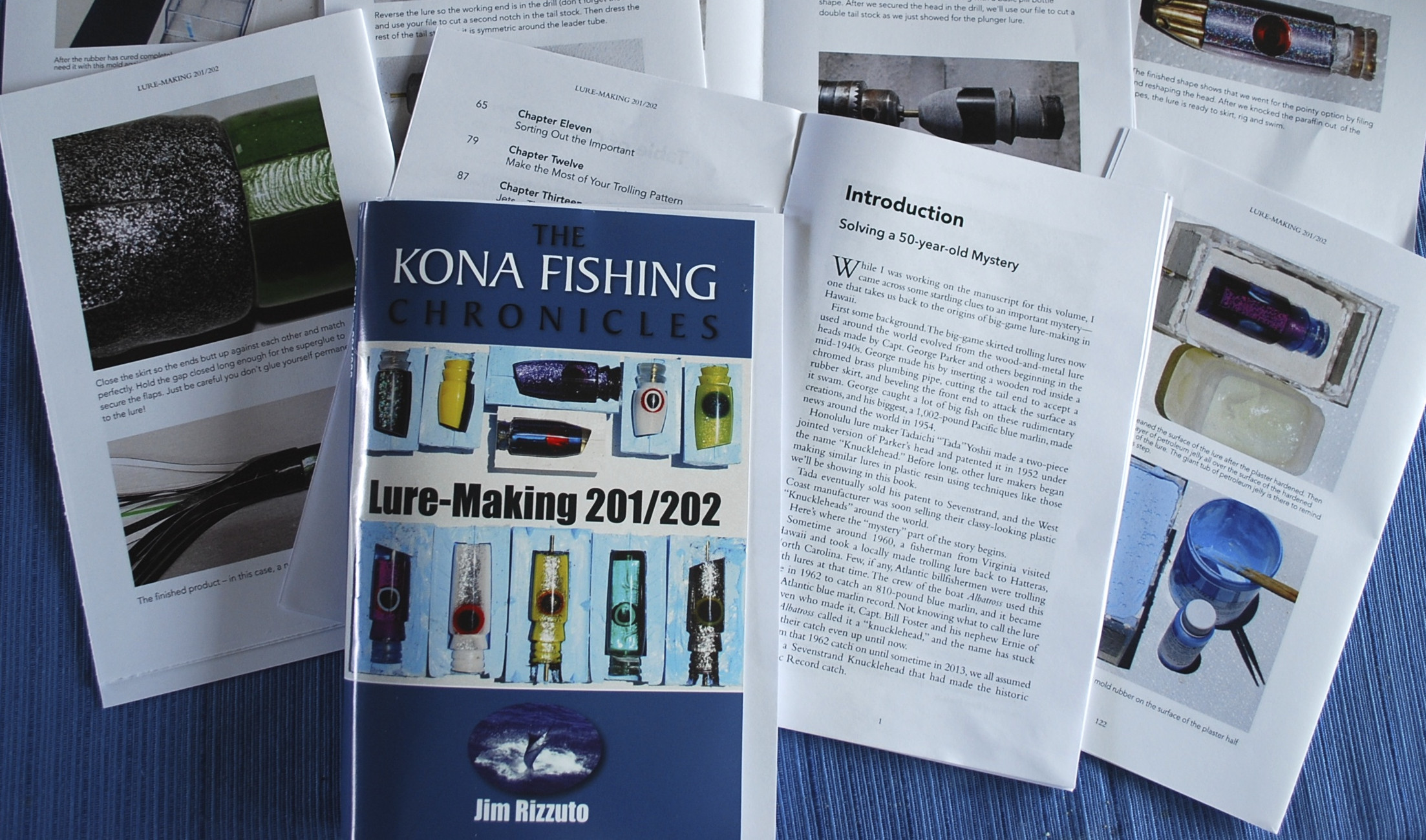 Purchase both Lure-Making 101/102 and 201/202 & get a free copy of Jim's  Hawaii Fishing Chronicles ($20. value) - Jim Rizzuto