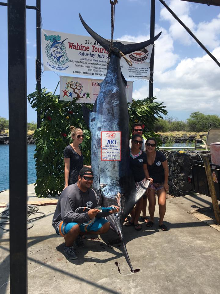 A group of fishermen in Hawaii caught 220-pounds of tuna and